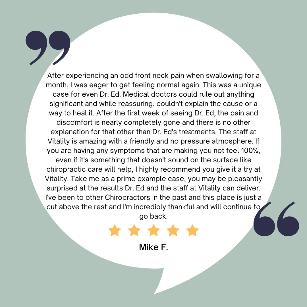 Chiropractic Rochester MN Testimonial